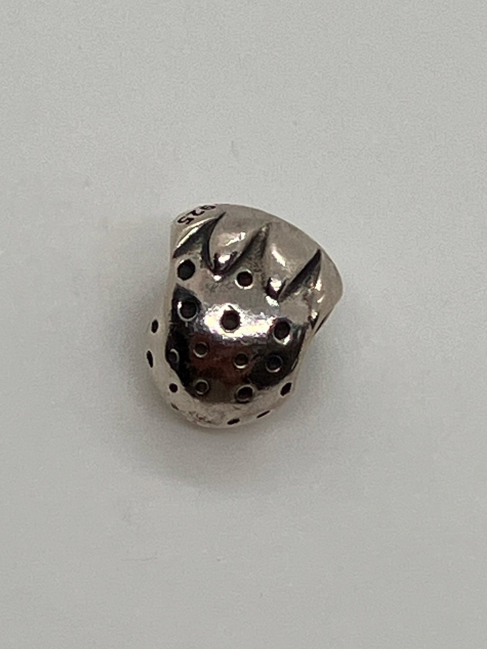 Pandora 925 ALE Sterling Silver Strawberry Berry Fruit Charm Retired | 790112